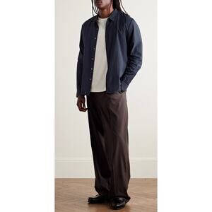 James Perse Cotton-Poplin Long Sleeve Collard Lightweight Shirt size 2 Medium